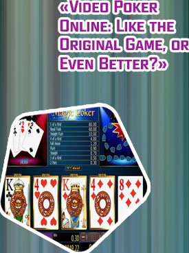 Video poker gratis online